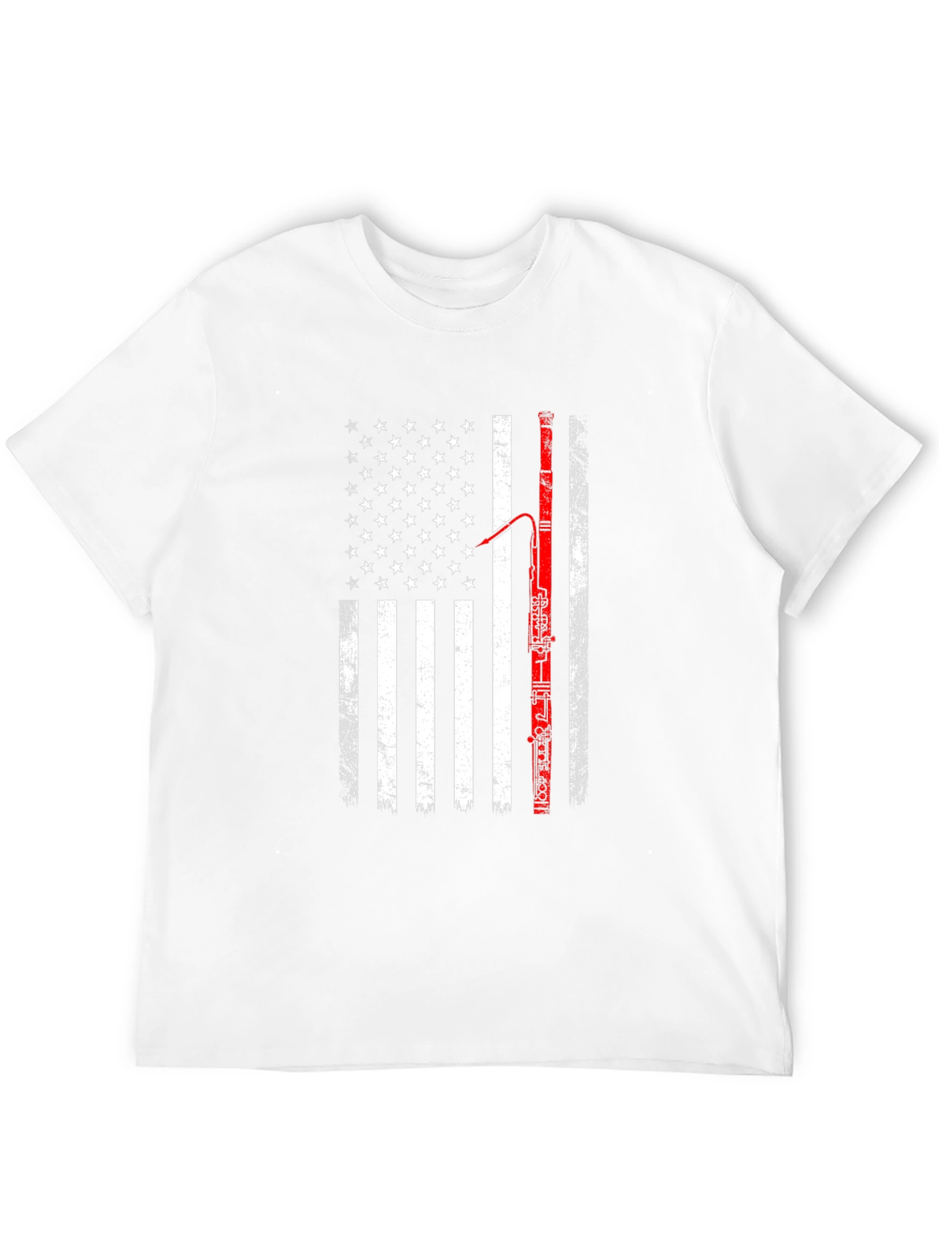 American Flag Bassoon Player T-Shirt