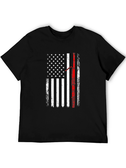 American Flag Bassoon Player T-Shirt