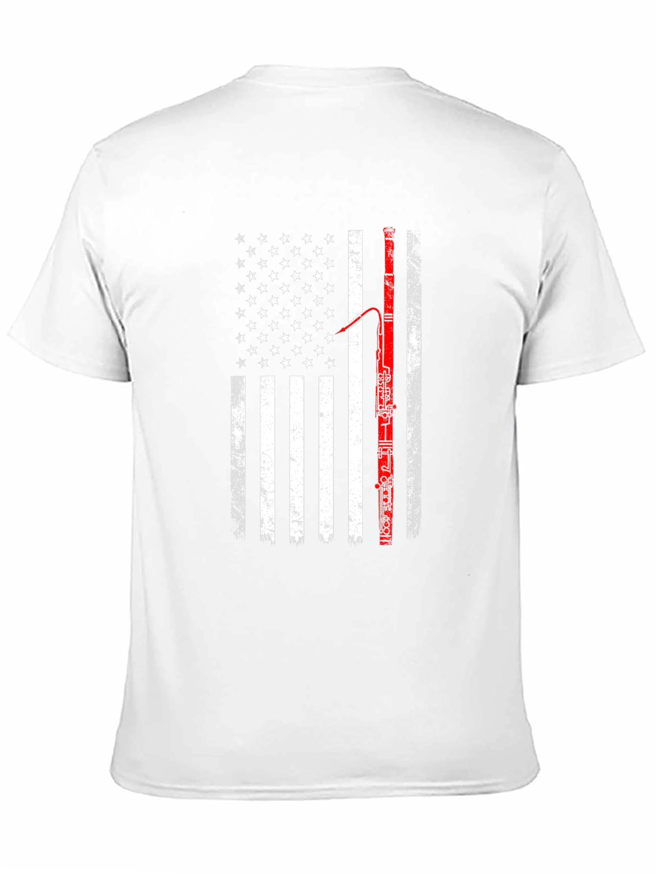 American Flag Bassoon Player T-Shirt