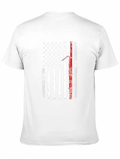 American Flag Bassoon Player T-Shirt