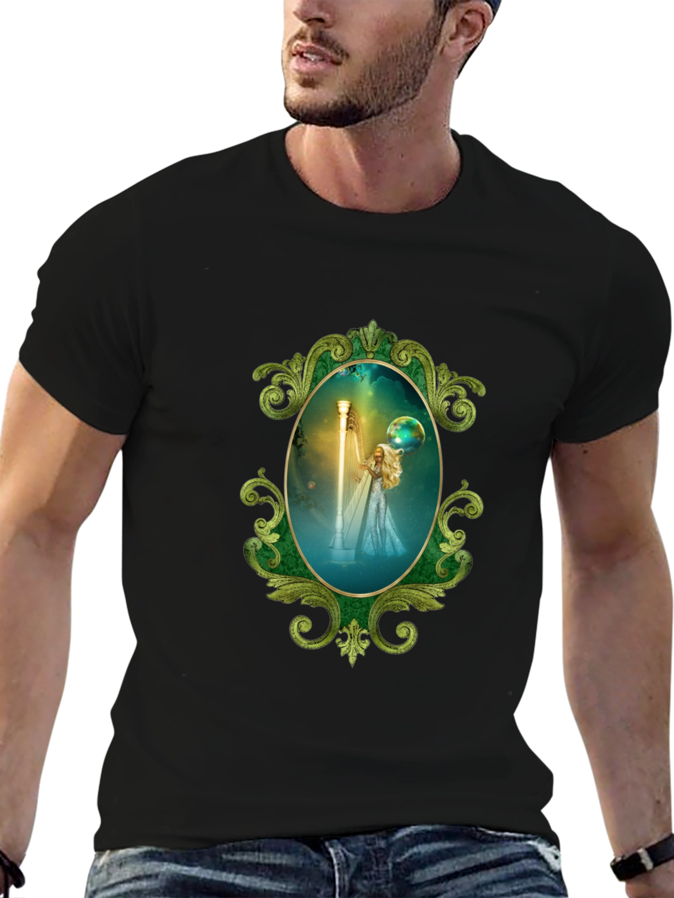 Mystic Framed Graphic Tee - Black