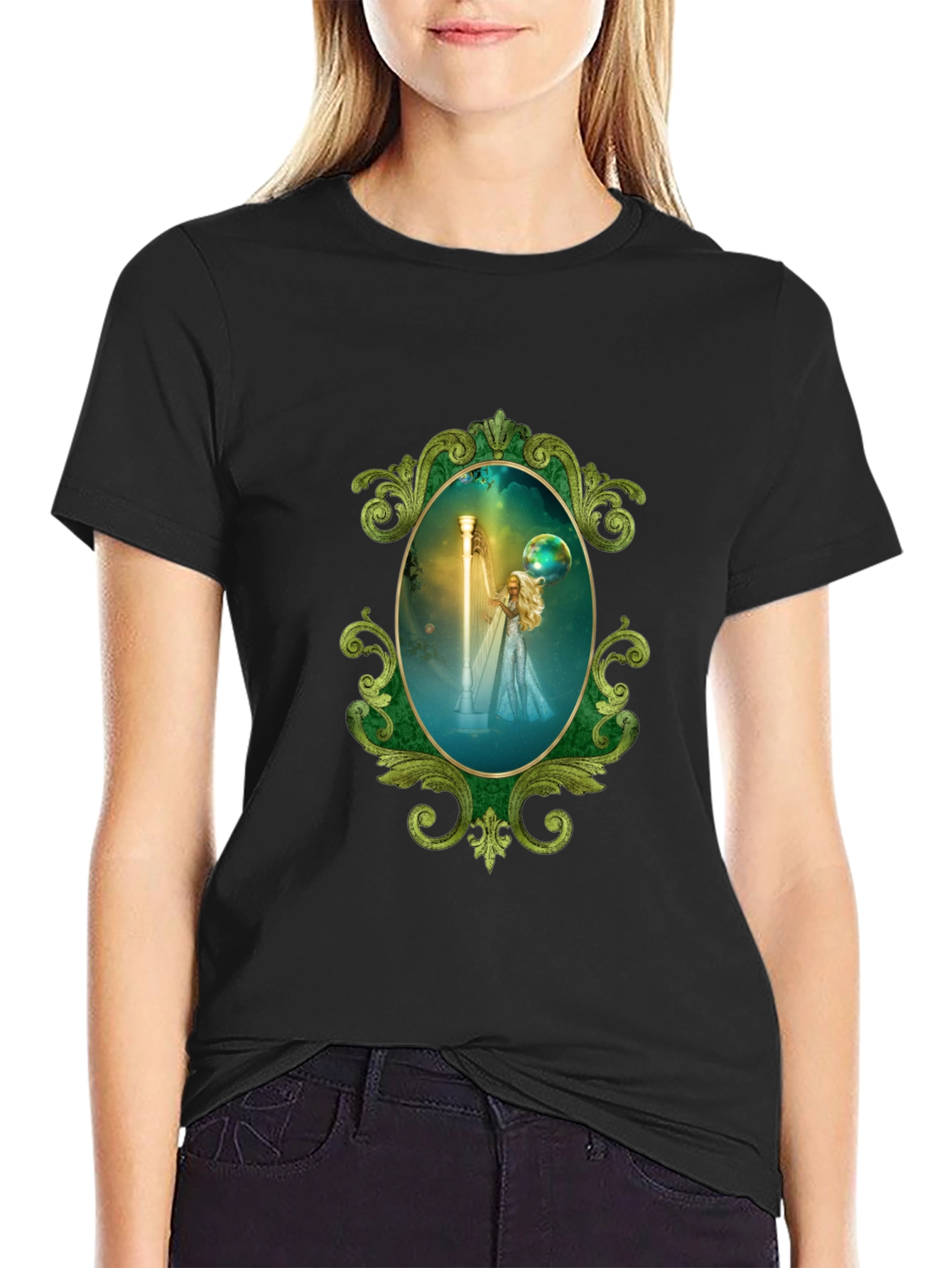 Mystic Framed Graphic Tee - Black