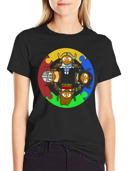 Cartoon Cultural Character T-Shirt
