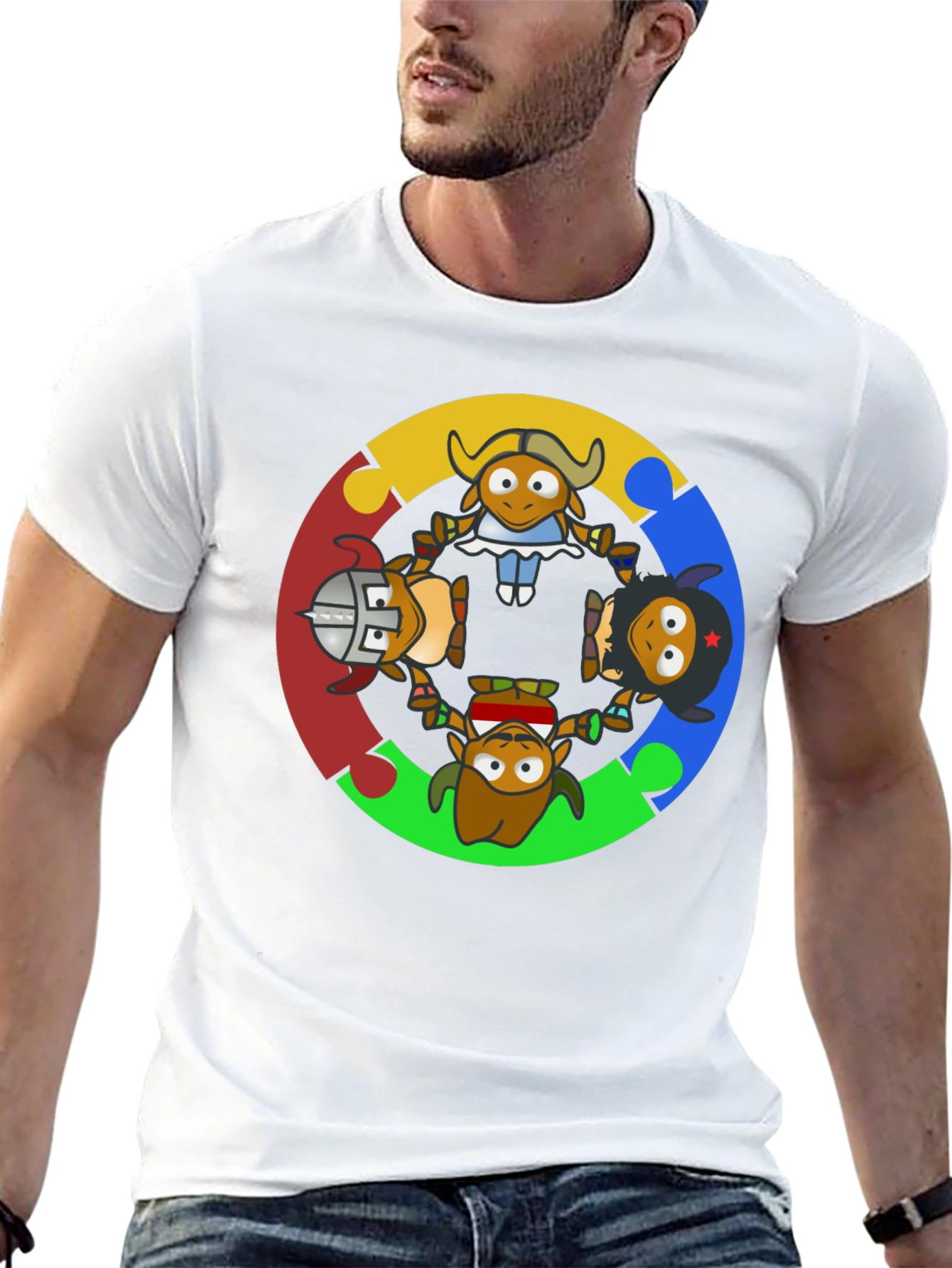 Cartoon Cultural Character T-Shirt