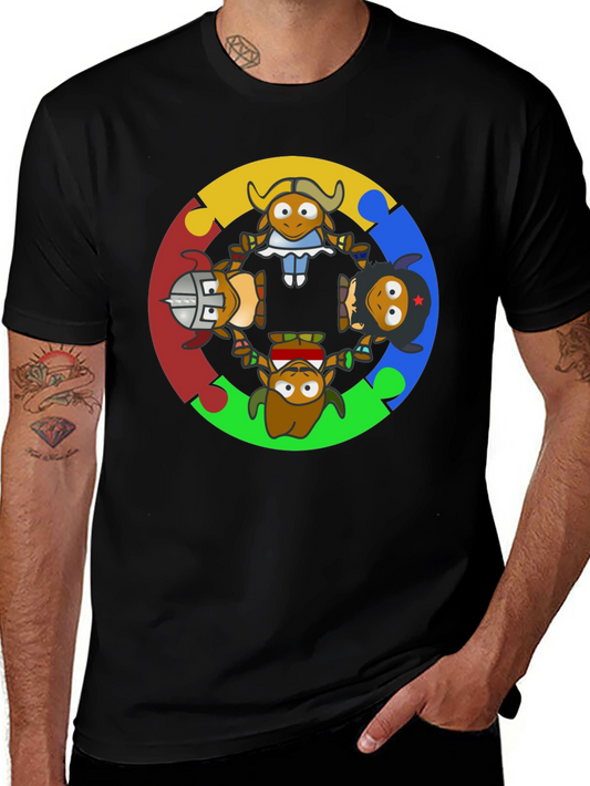 Cartoon Cultural Character T-Shirt
