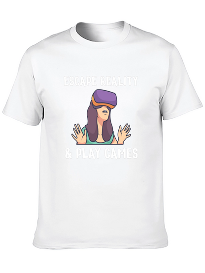Escape Reality Gamer T-Shirt - Black Cotton Tee