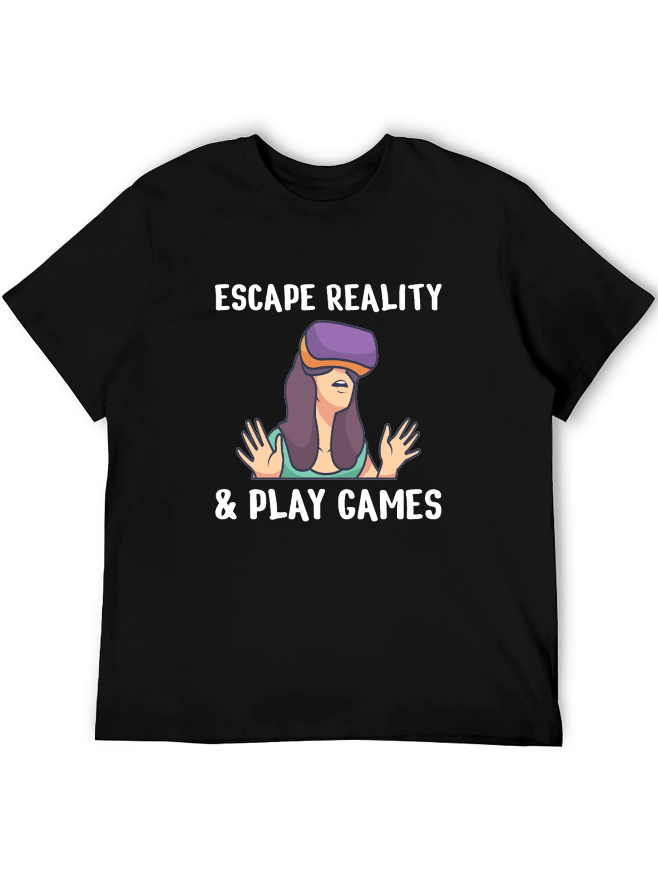 Escape Reality Gamer T-Shirt - Black Cotton Tee