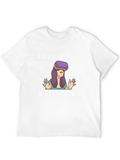 Escape Reality Gamer T-Shirt - Black Cotton Tee