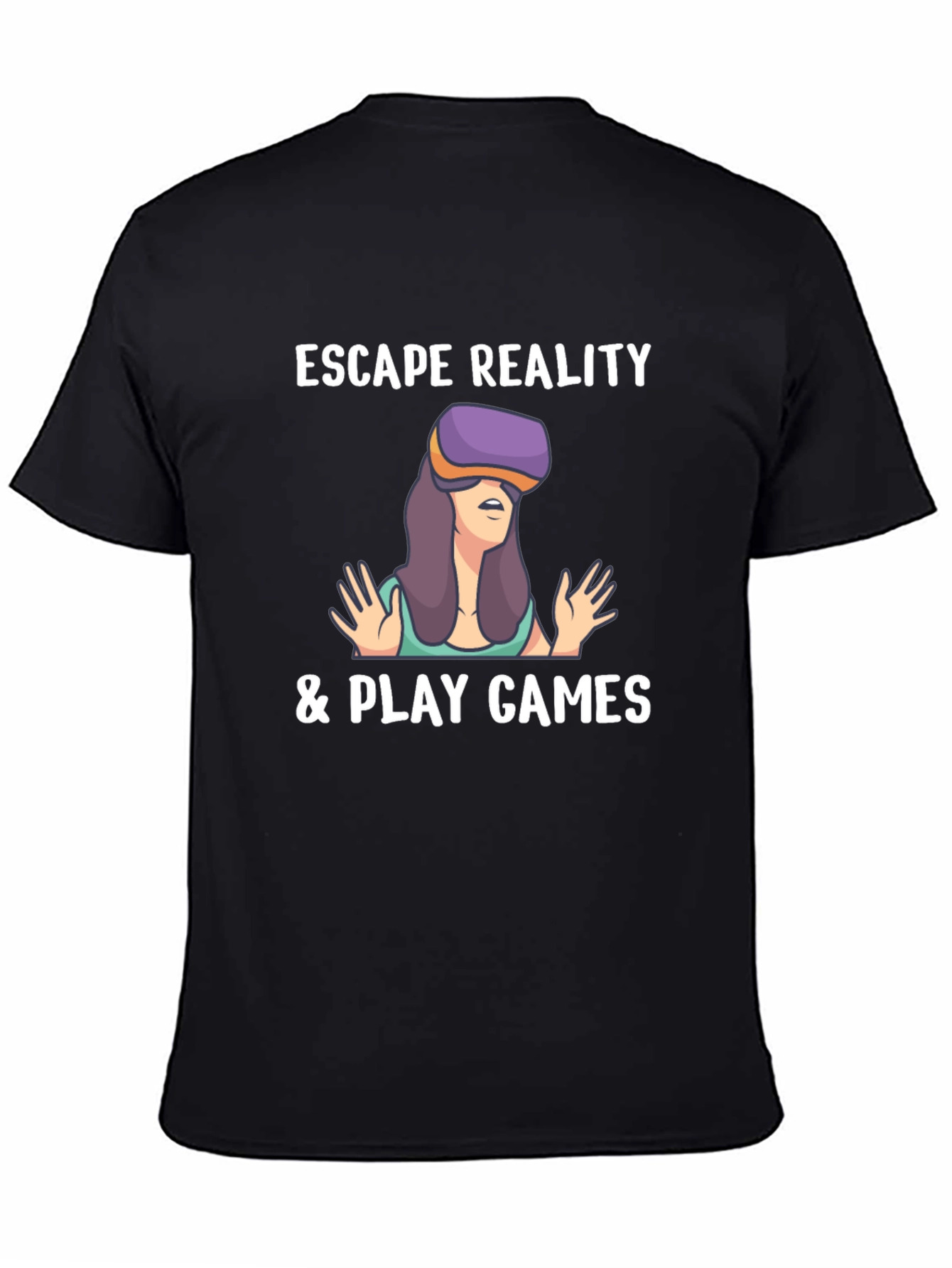 Escape Reality Gamer T-Shirt - Black Cotton Tee