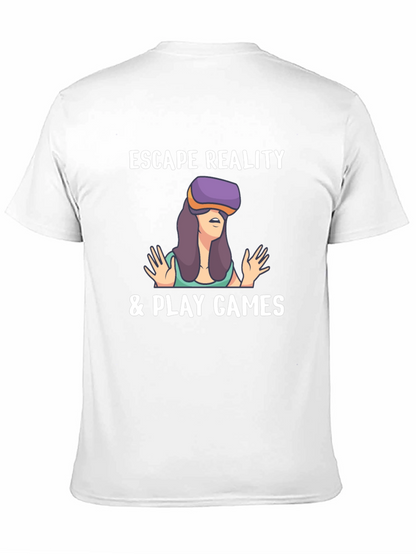 Escape Reality Gamer T-Shirt - Black Cotton Tee