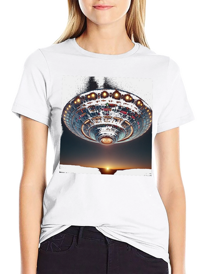 UFO Sunset Graphic Tee