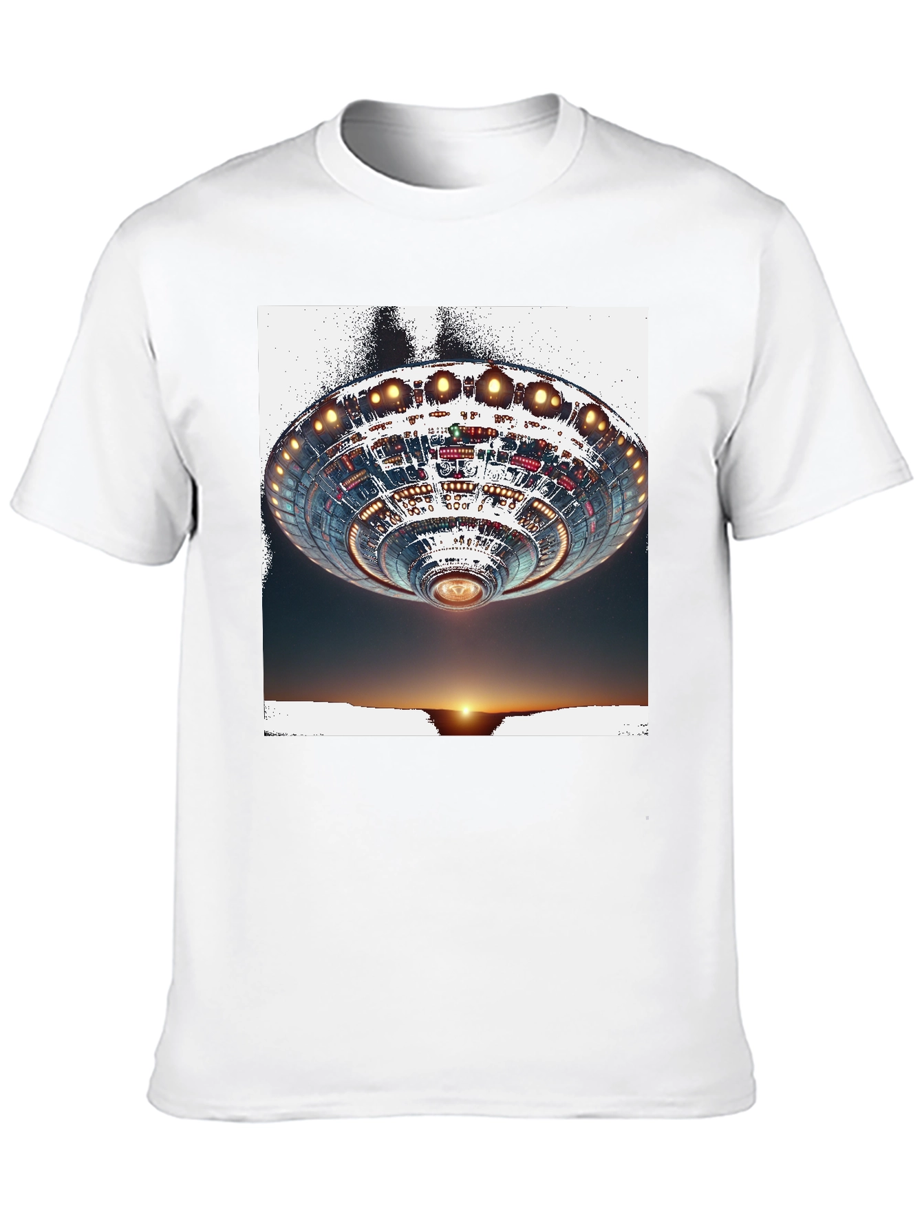 UFO Sunset Graphic Tee