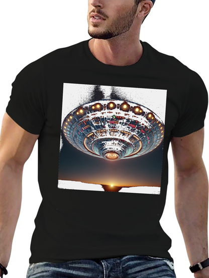 UFO Sunset Graphic Tee