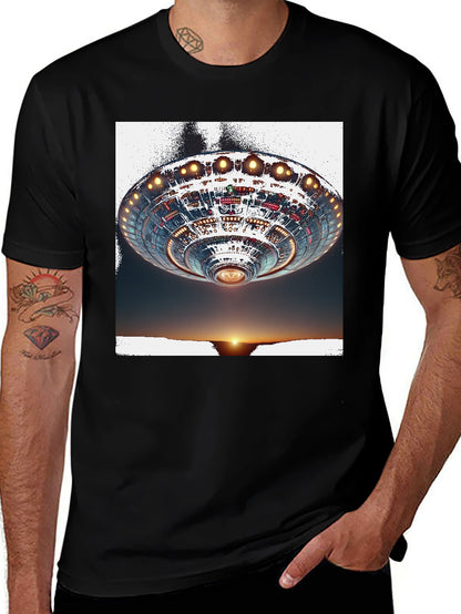 UFO Sunset Graphic Tee