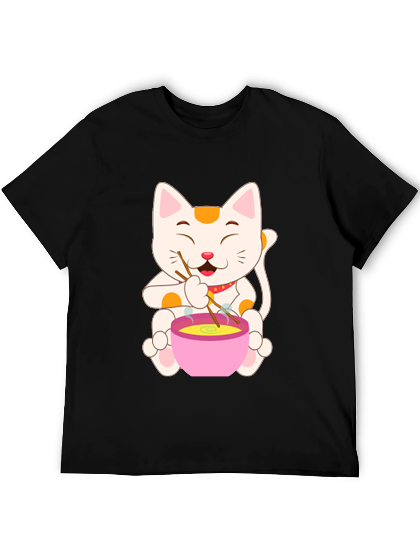 Lucky Cat Ramen T-Shirt - Unique Graphic Tee