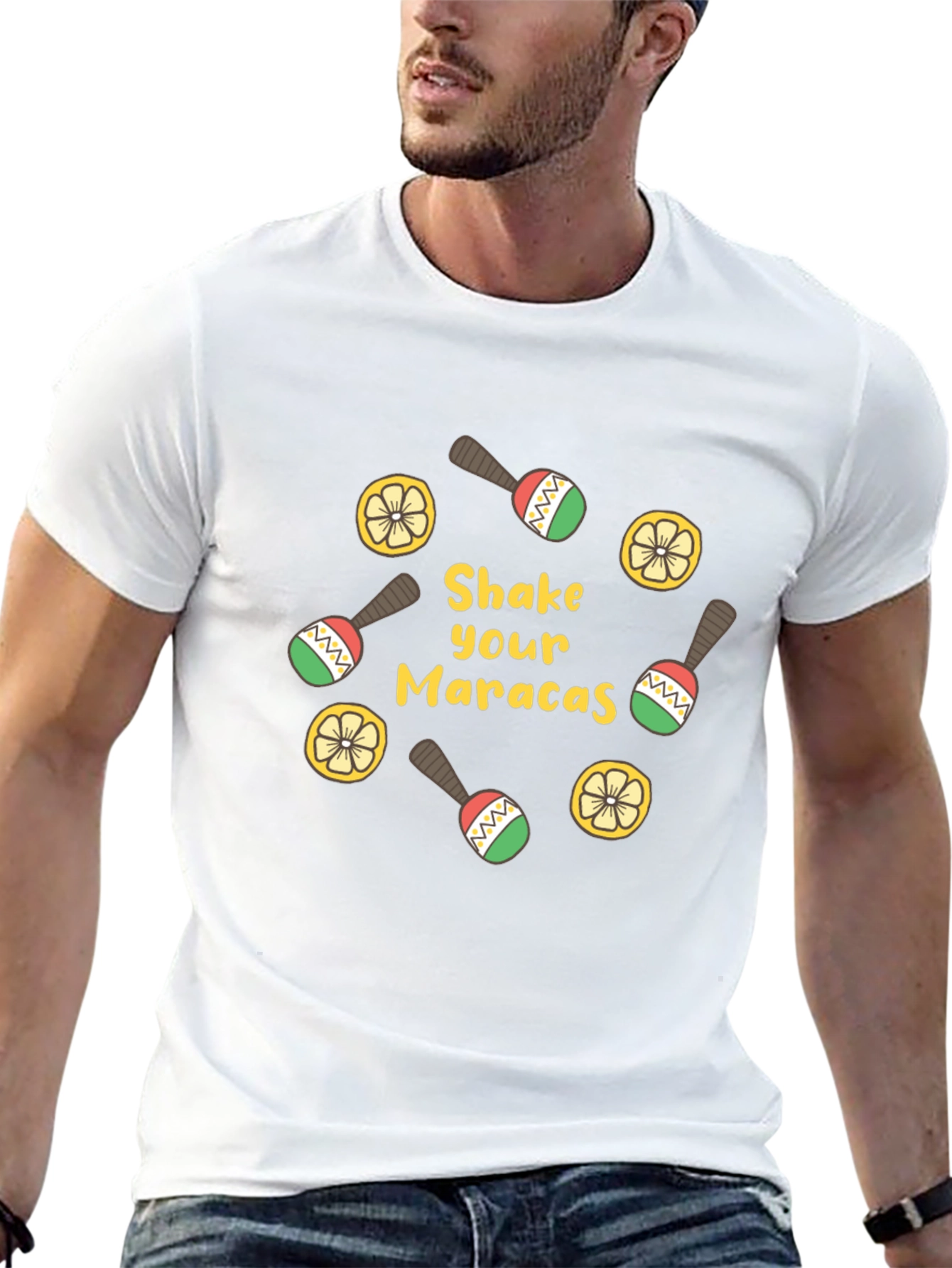 Shake Your Maracas Graphic Tee - Fun Fiesta Style