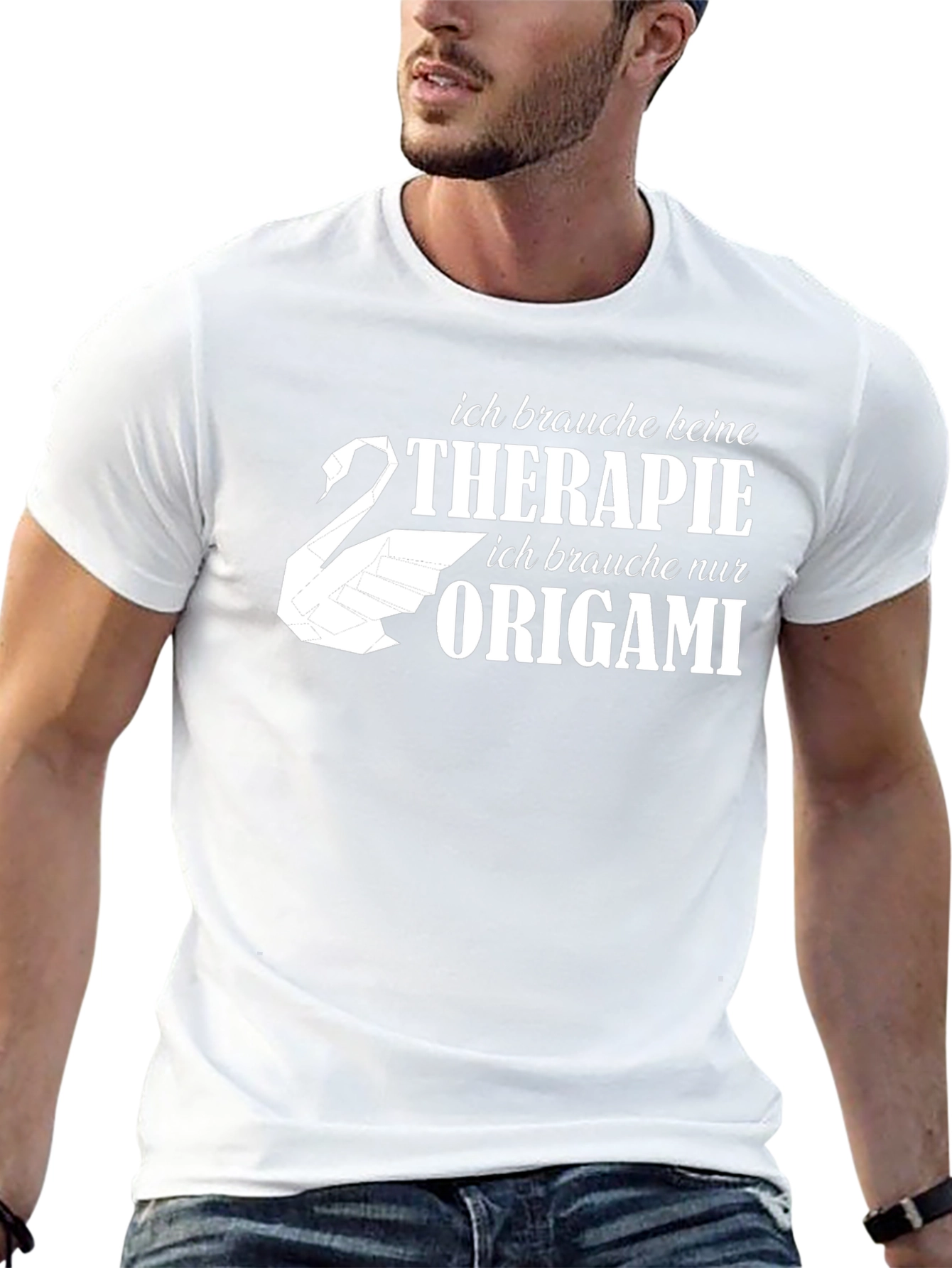Origami Therapy Black T-Shirt