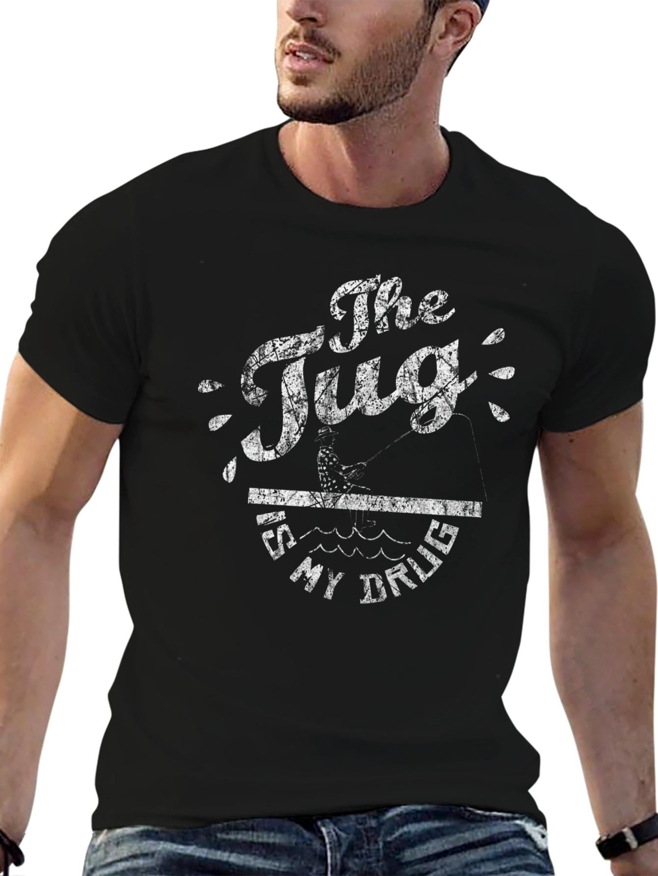 The Tug Is My Drug Fishing T-Shirt