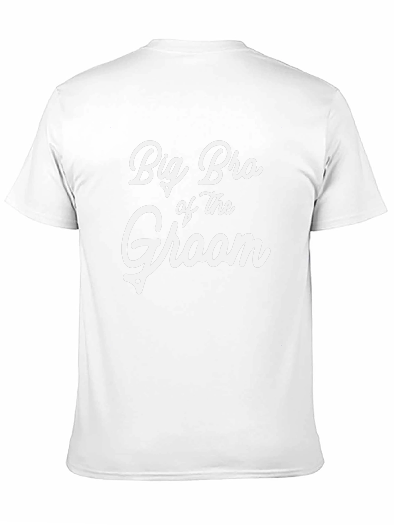 Big Bro of the Groom Black T-Shirt