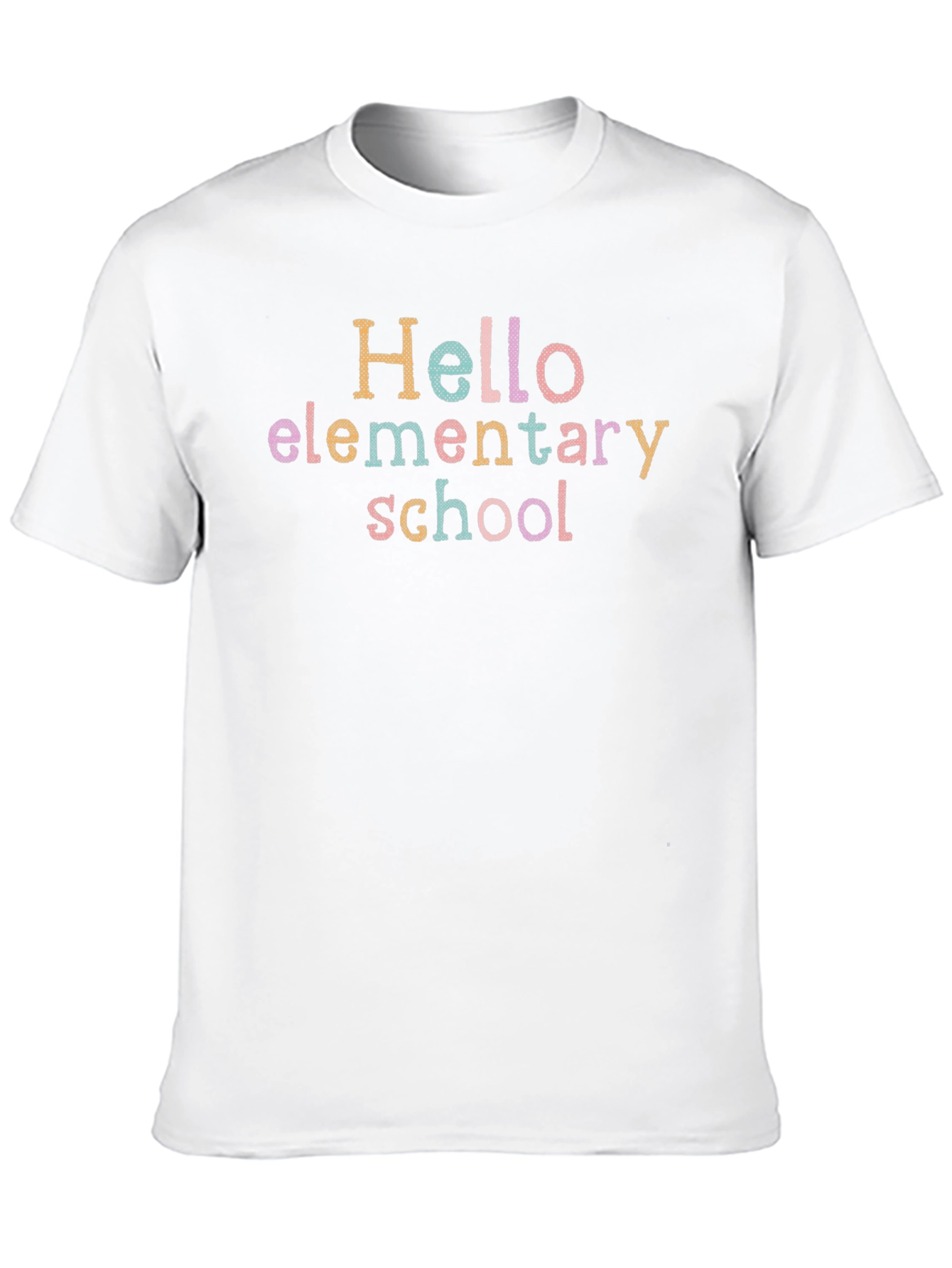 Hello Elementary School Black T-Shirt
