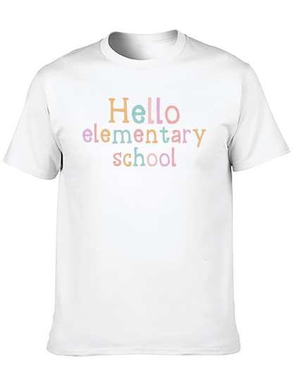 Hello Elementary School Black T-Shirt