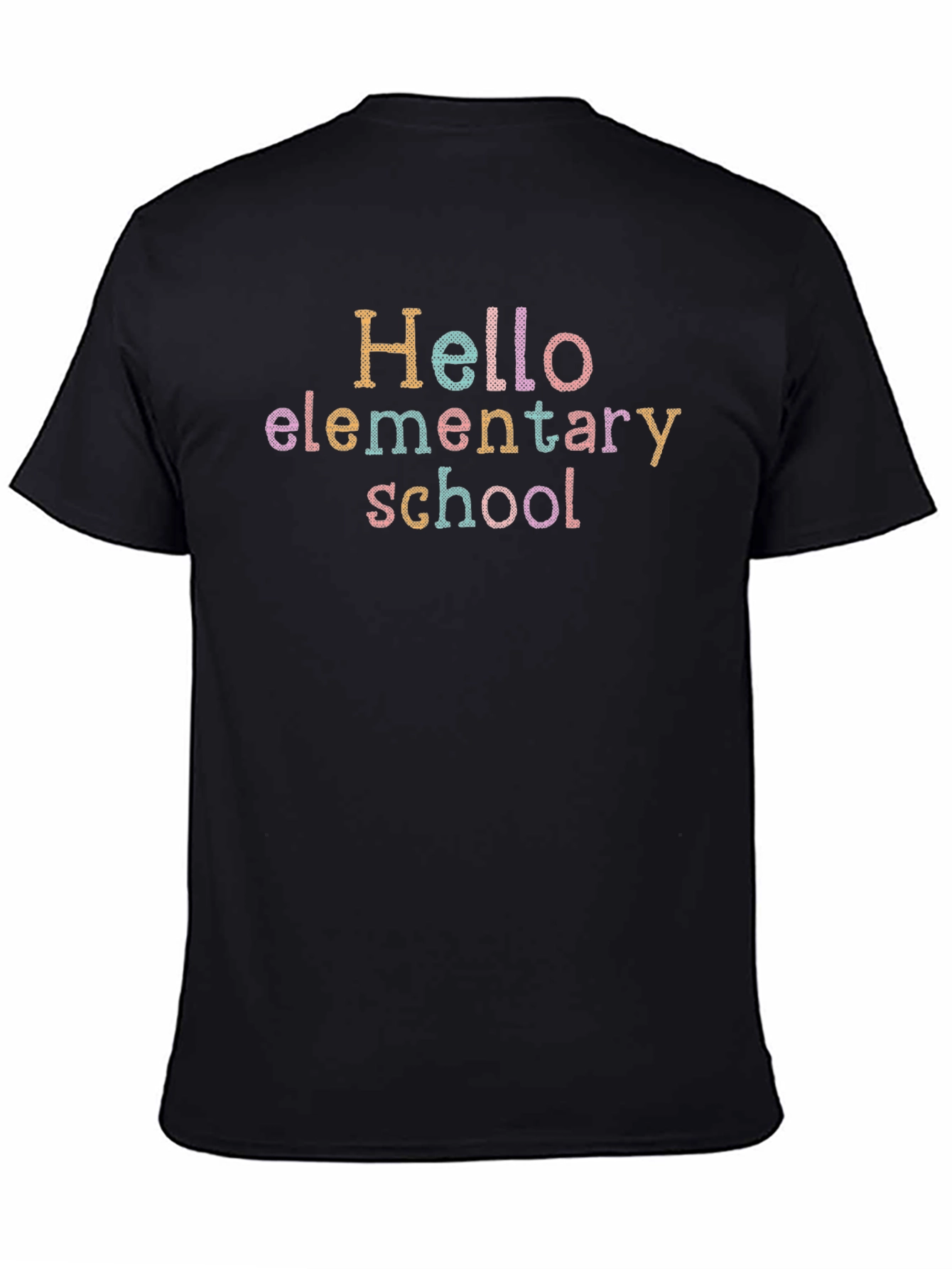 Hello Elementary School Black T-Shirt