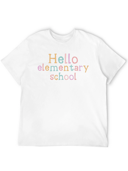 Hello Elementary School Black T-Shirt