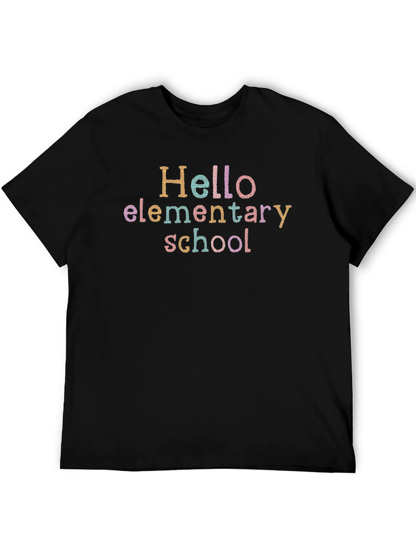 Hello Elementary School Black T-Shirt