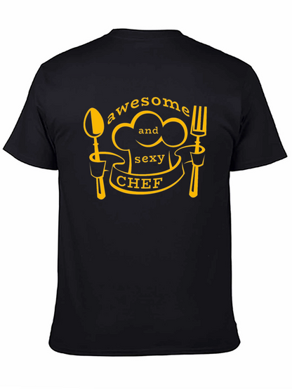 Awesome and Sexy Chef Black T-Shirt