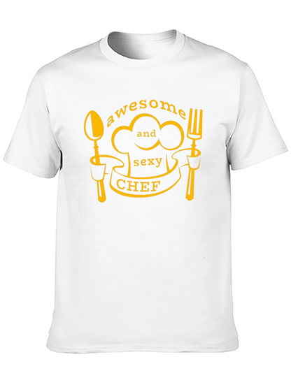 Awesome and Sexy Chef Black T-Shirt