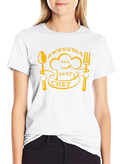 Awesome and Sexy Chef Black T-Shirt