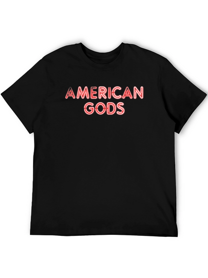 American Gods Neon Graphic Tee - Black