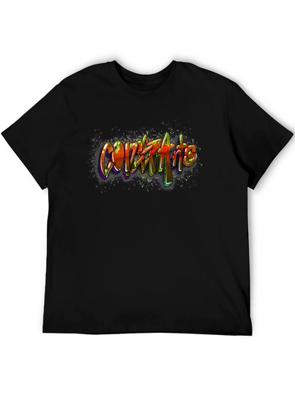 Graffiti Art Black Cotton Tee