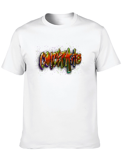 Graffiti Art Black Cotton Tee