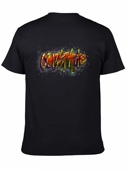 Graffiti Art Black Cotton Tee