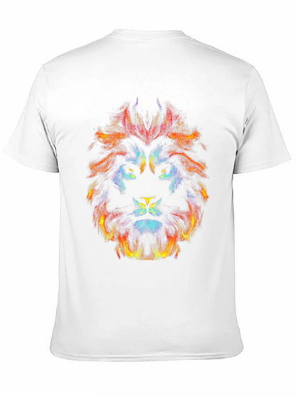 Abstract Lion Graphic Tee - Bold Statement Shirt