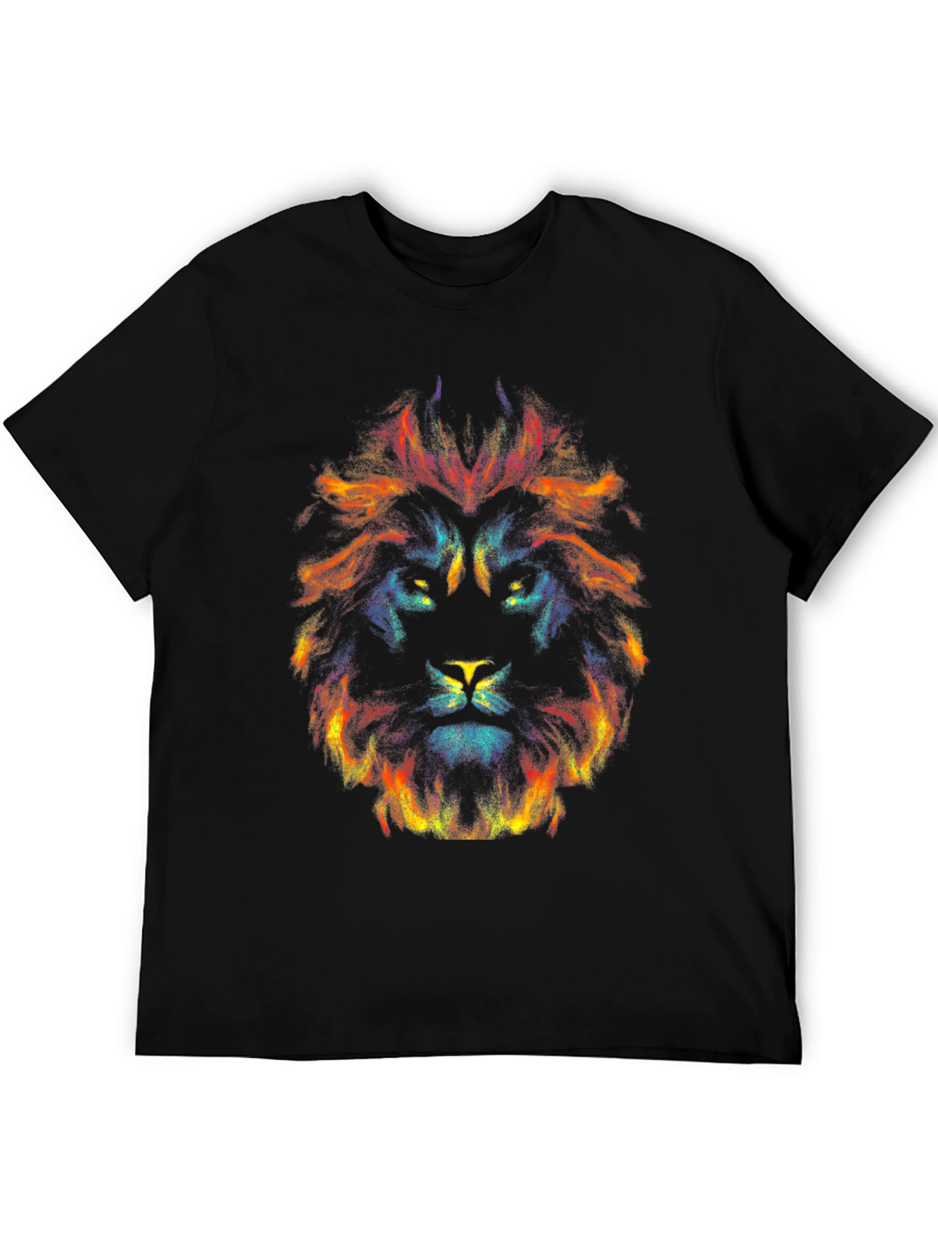 Abstract Lion Graphic Tee - Bold Statement Shirt