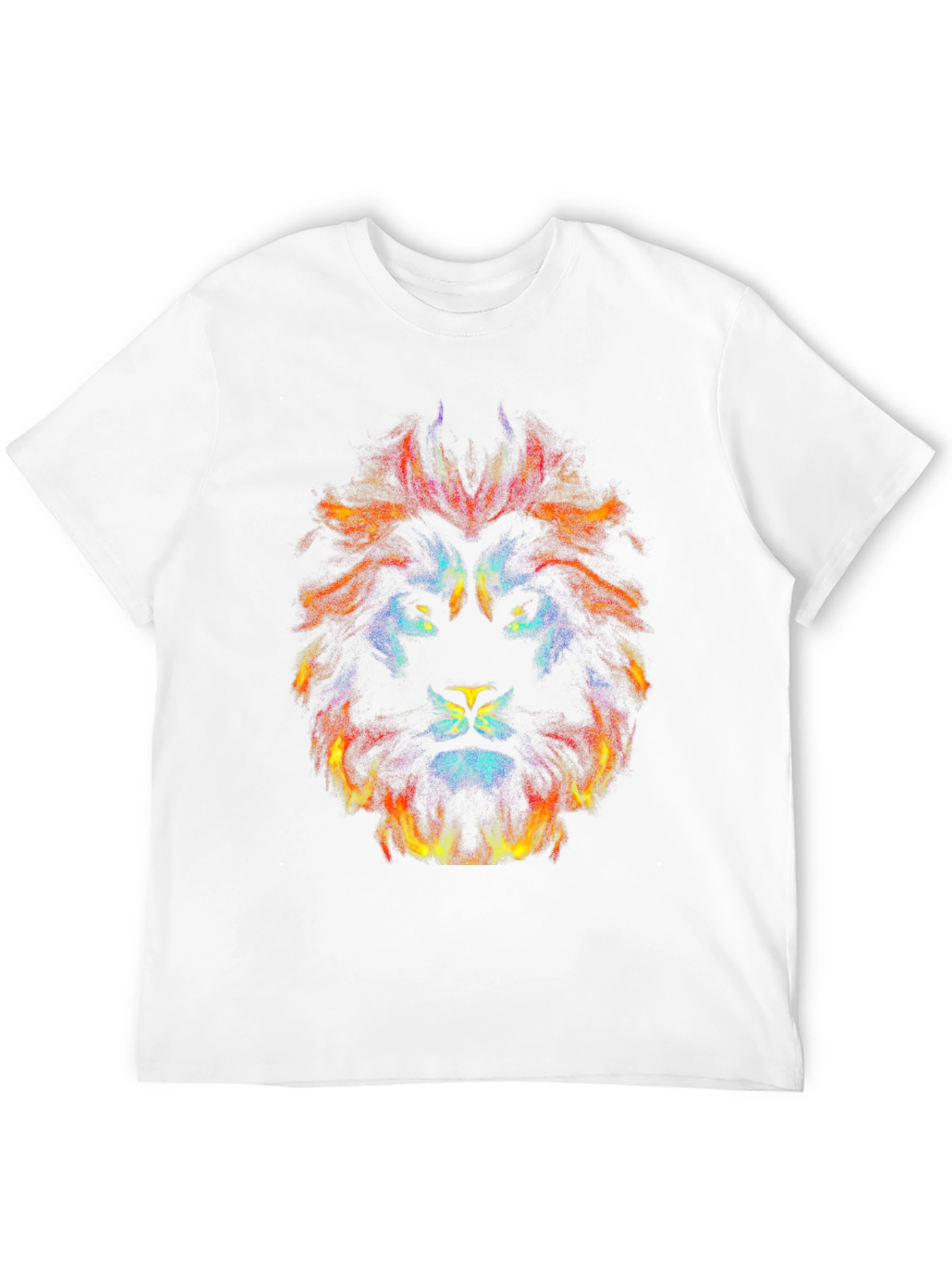 Abstract Lion Graphic Tee - Bold Statement Shirt