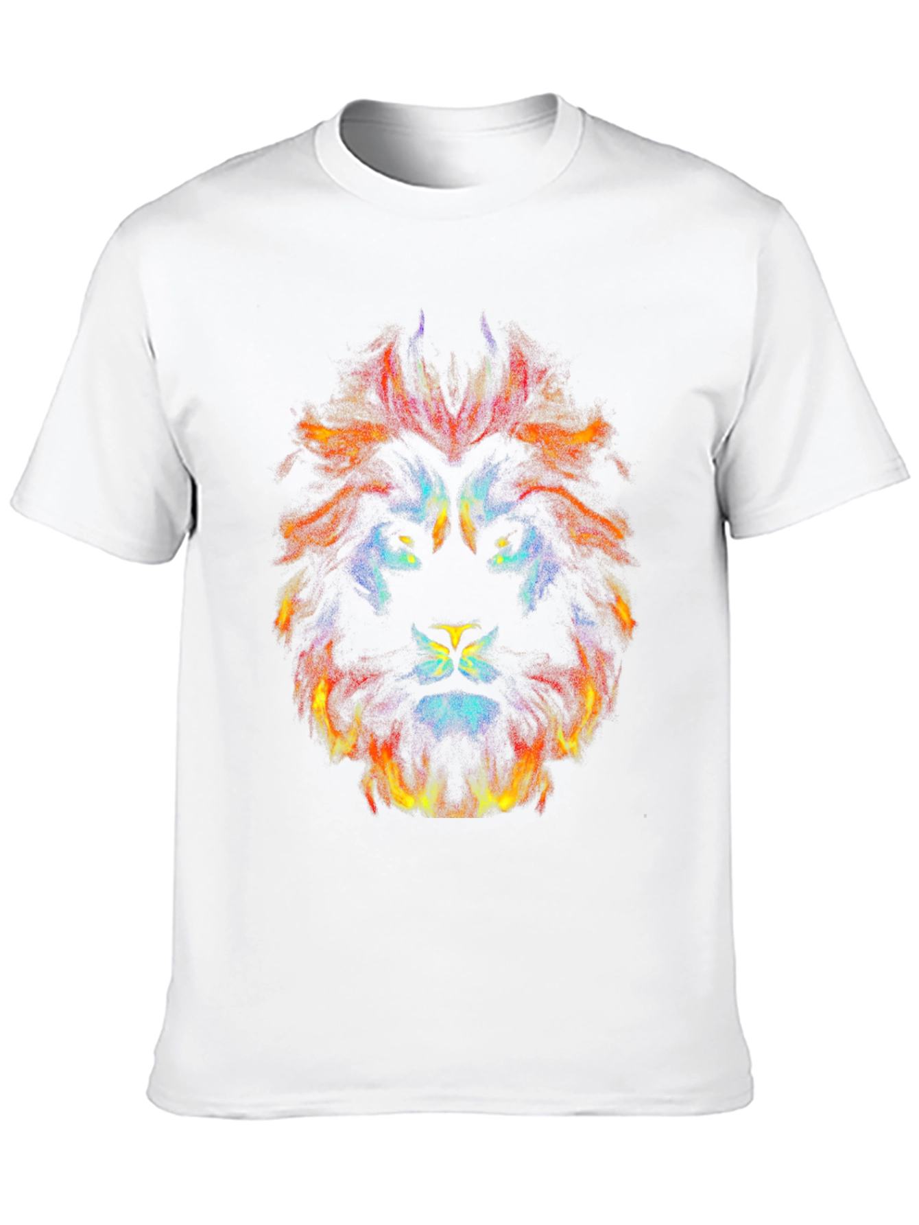 Abstract Lion Graphic Tee - Bold Statement Shirt