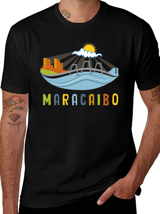 Maracaibo Graphic T-Shirt - Black Crew Neck Tee