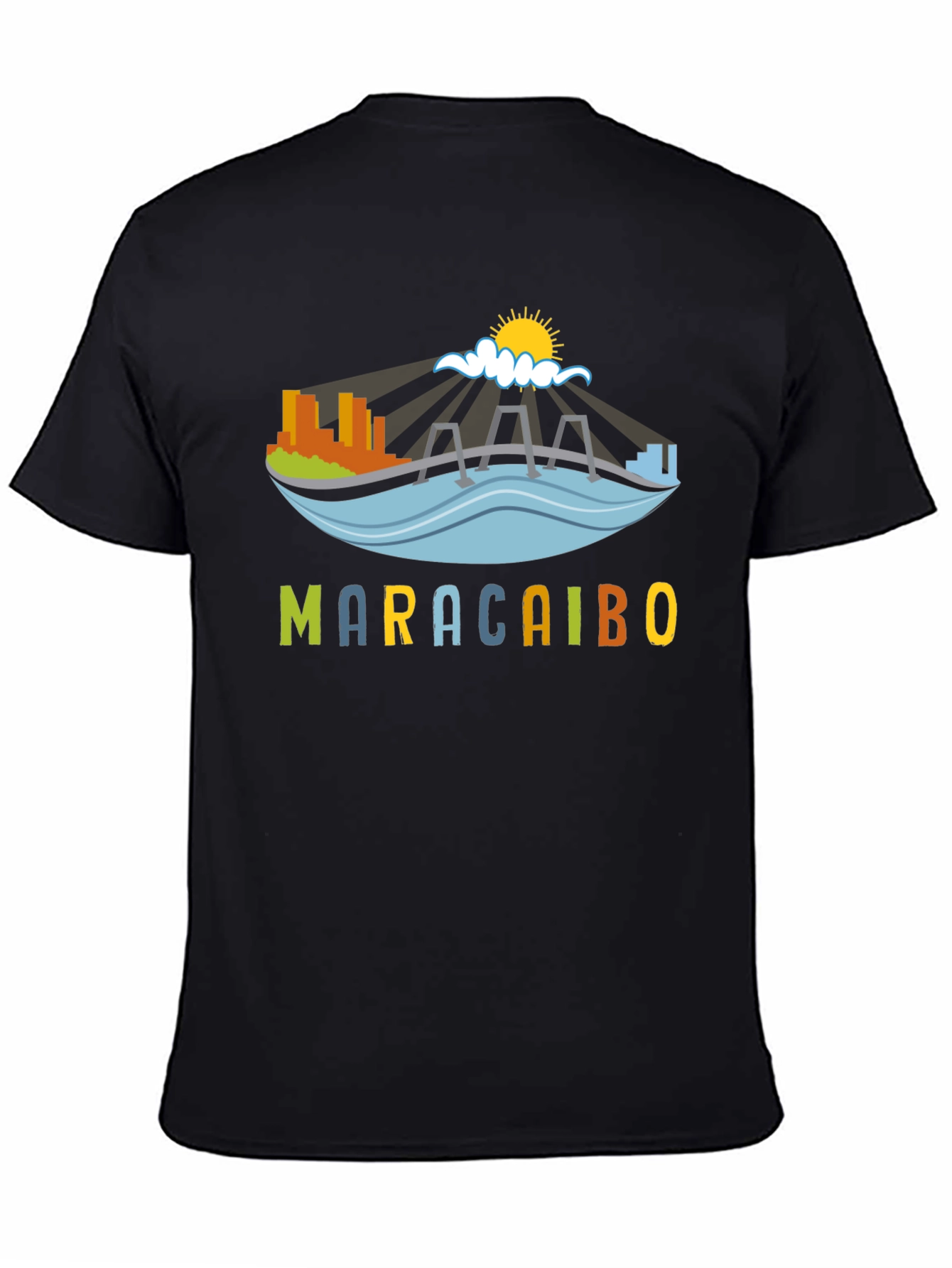 Maracaibo Graphic T-Shirt - Black Crew Neck Tee