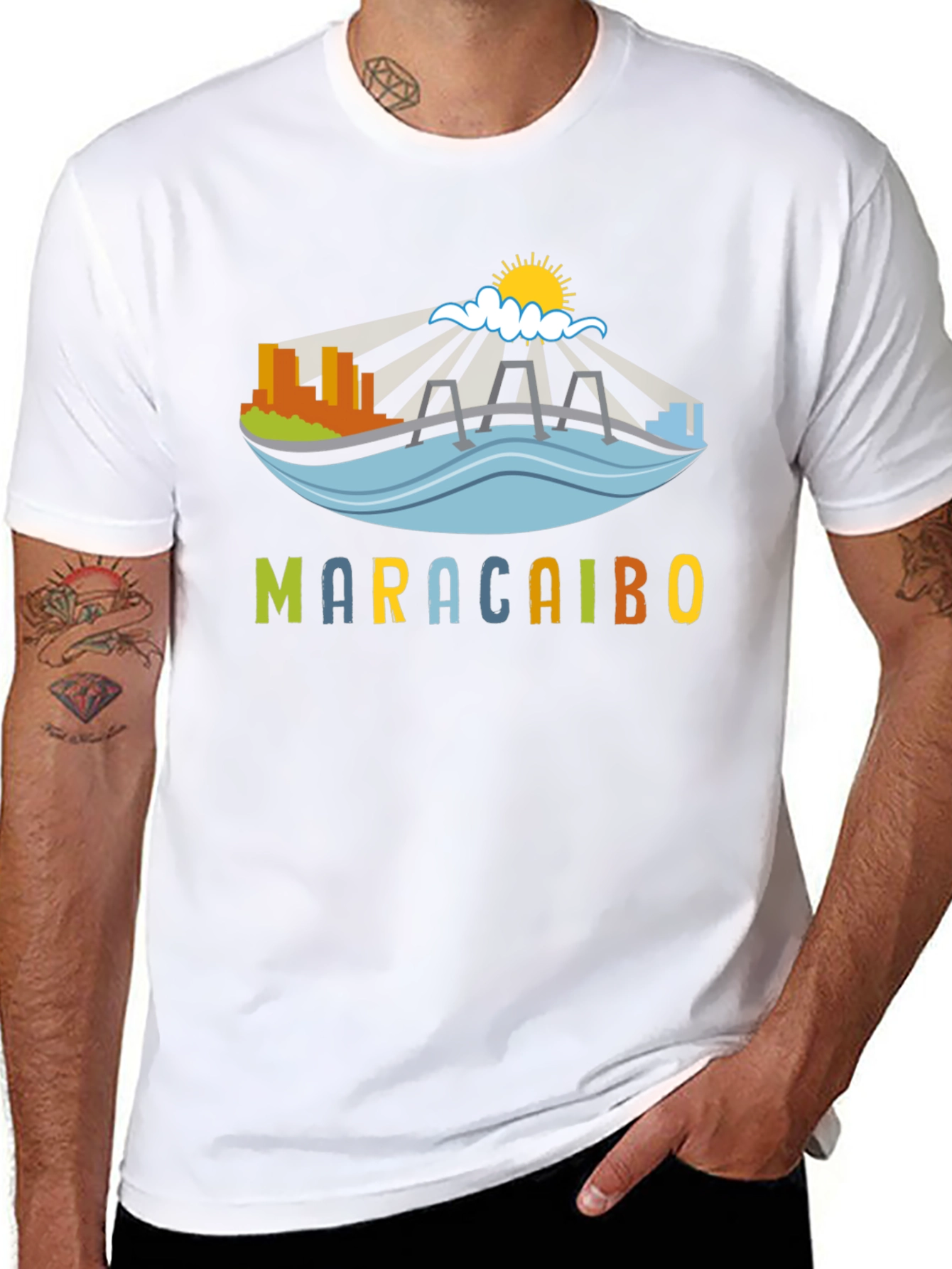 Maracaibo Graphic T-Shirt - Black Crew Neck Tee