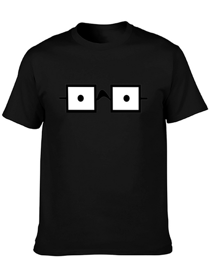 Nerdy Glasses Graphic T-Shirt - Geek Chic