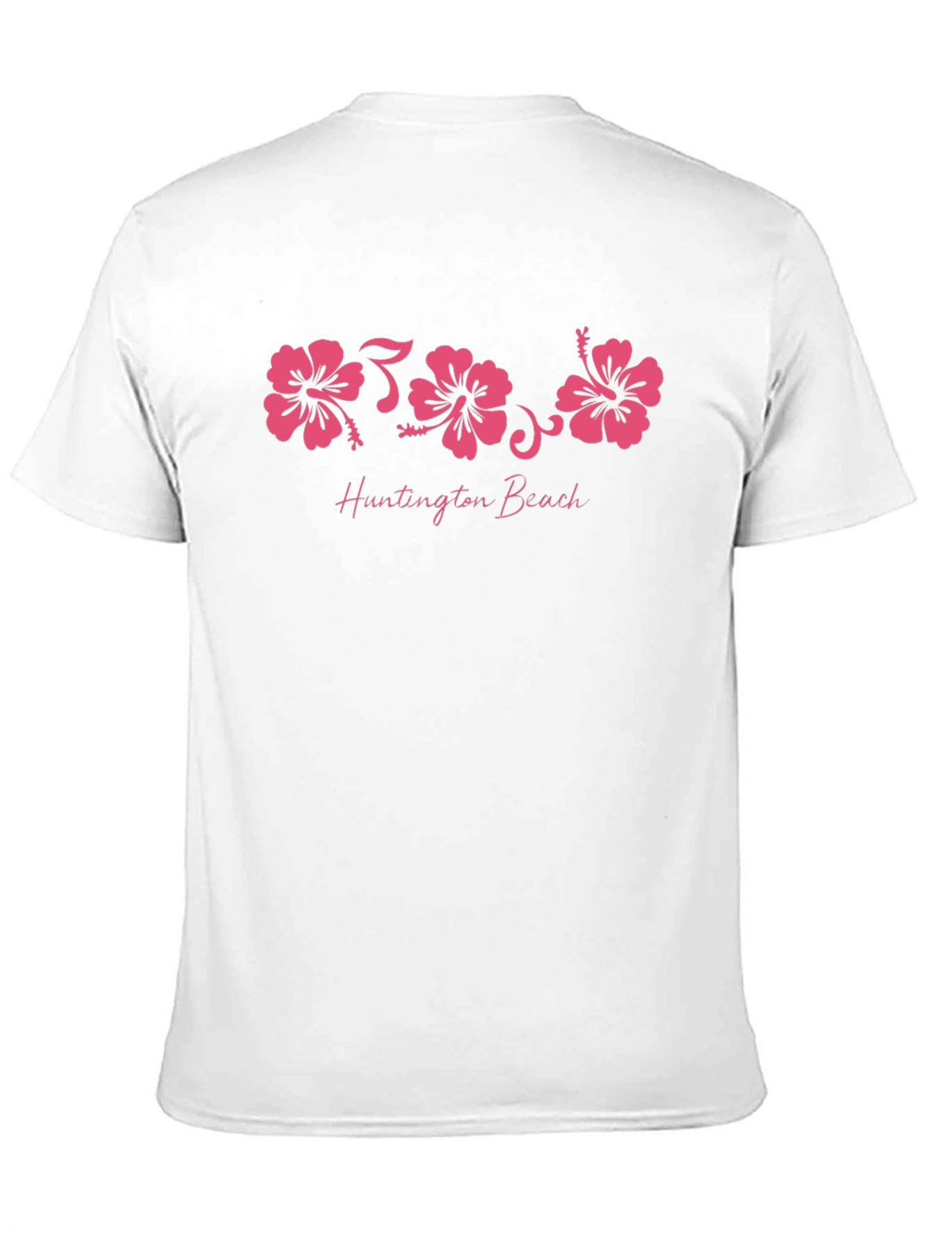 Huntington Beach Hibiscus Graphic T-Shirt