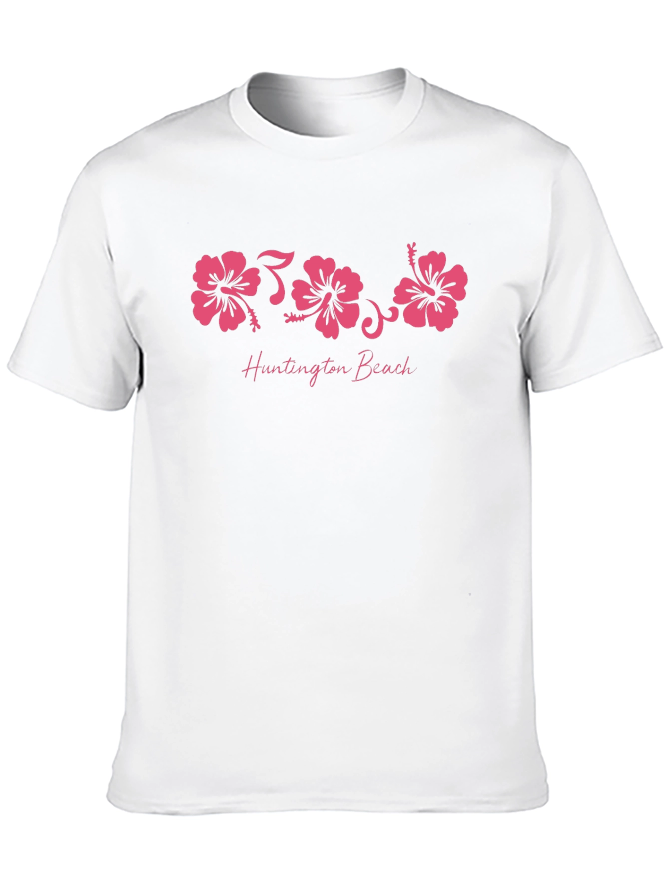 Huntington Beach Hibiscus Graphic T-Shirt