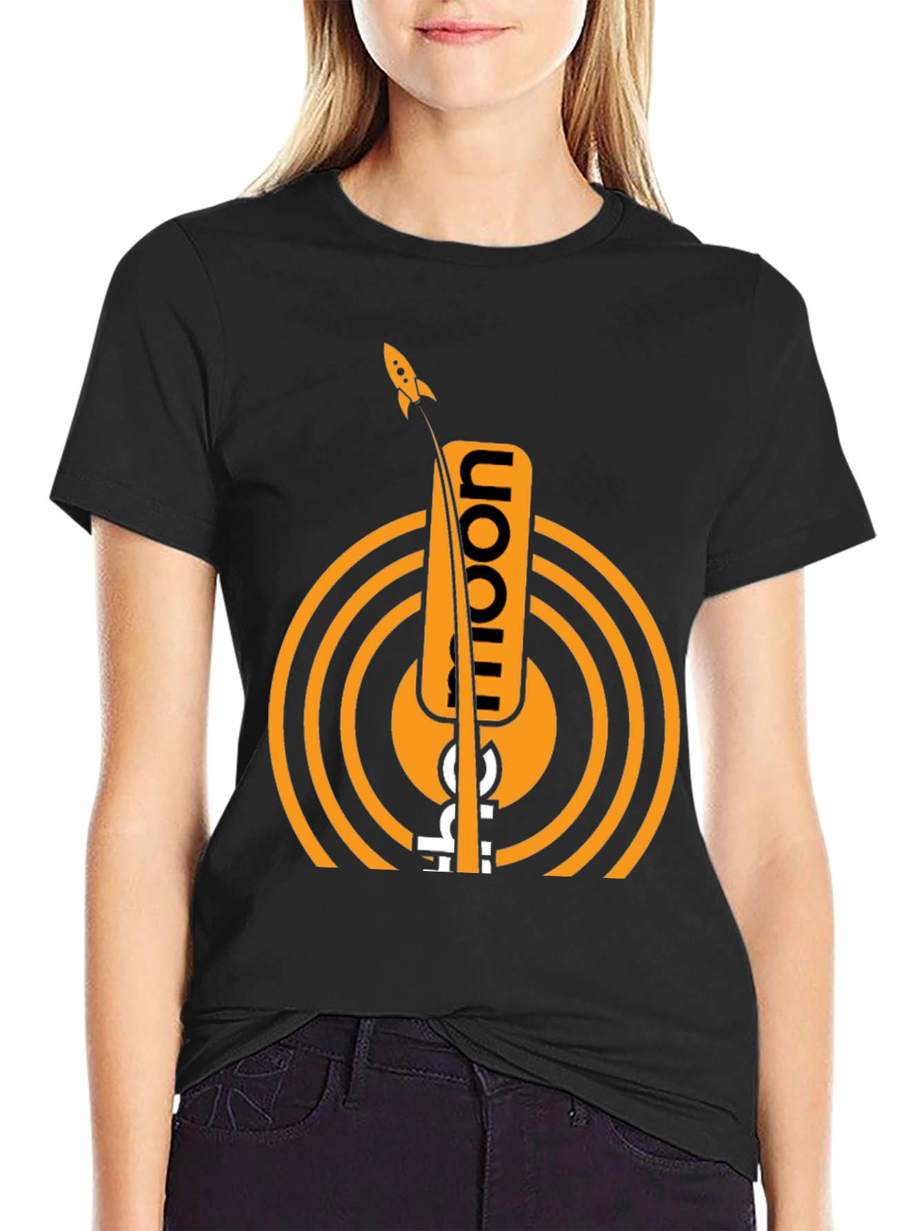 To the Moon Graphic Tee - Crypto Rocket Shirt