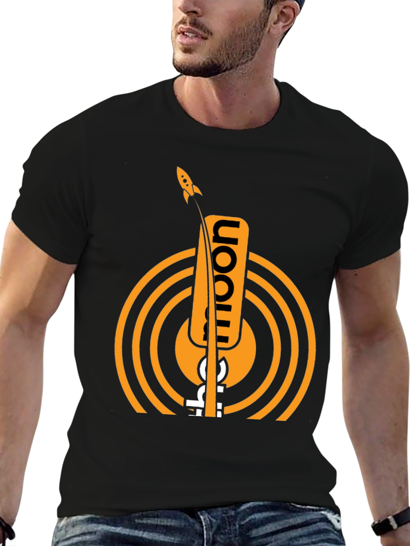 To the Moon Graphic Tee - Crypto Rocket Shirt