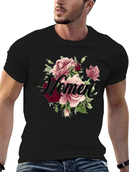 Floral Womens T-Shirt - Elegant Design