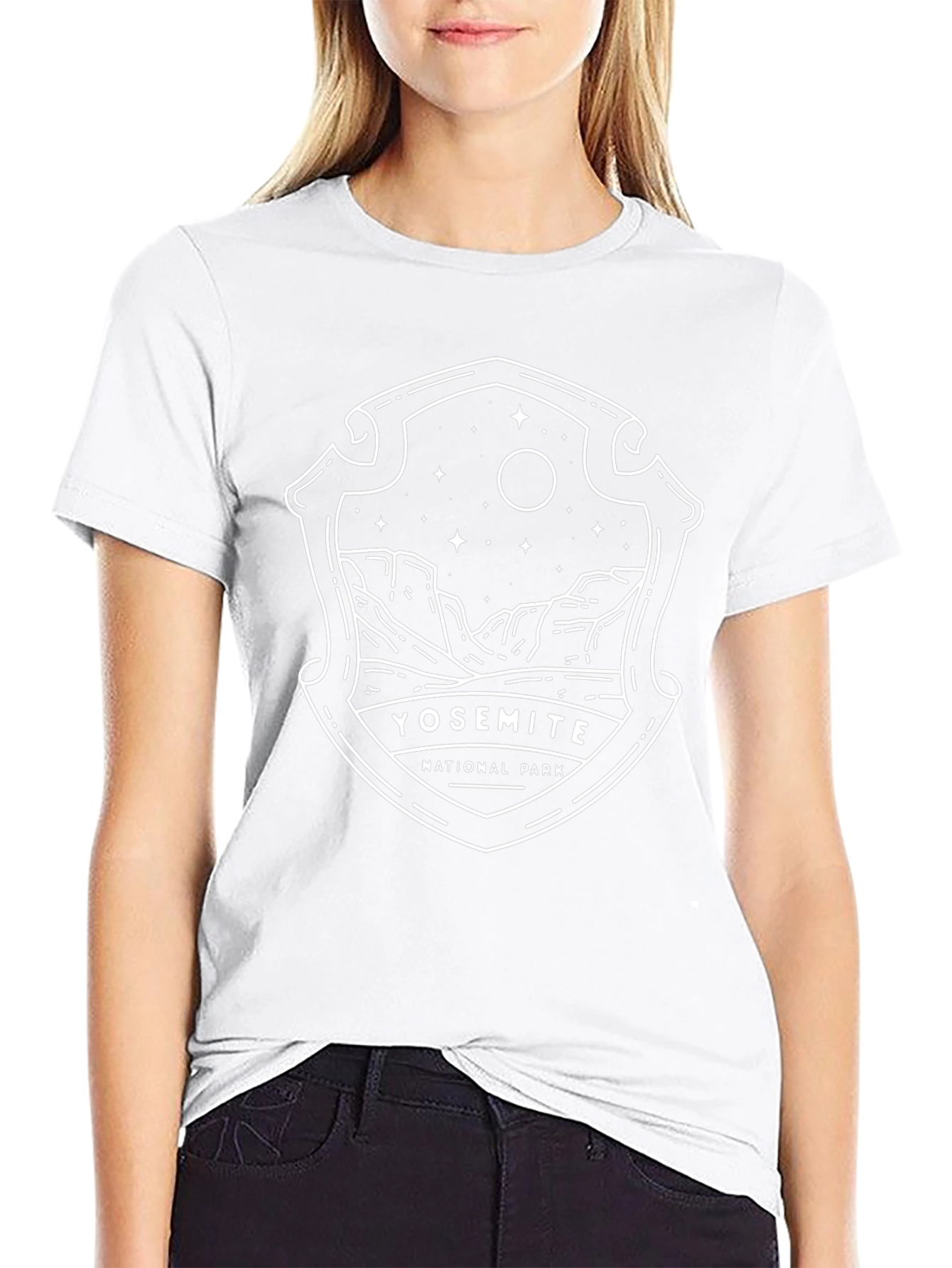 Yosemite National Park Black Graphic T-Shirt