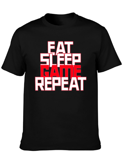 Eat Sleep Game Repeat Graphic Tee